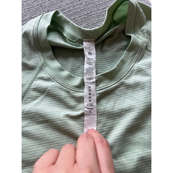 Lululemon Swiftly Tech Short Sleeve Light Green Mint - Picture 3 of 4